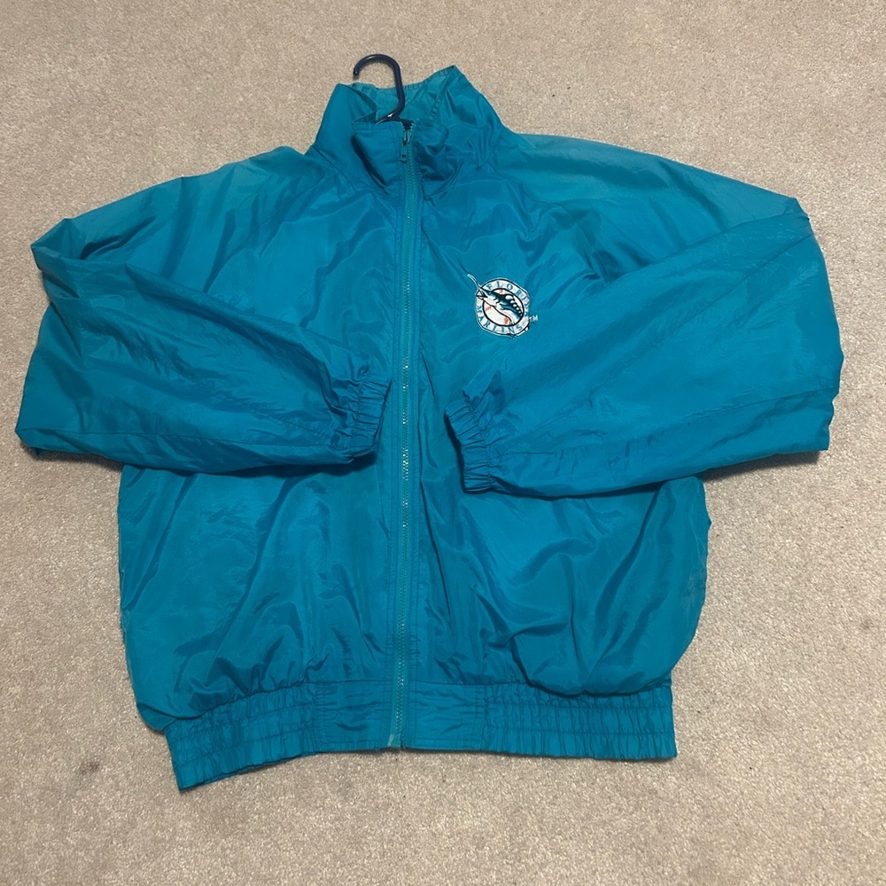 Teal Vintage Miami Marlins Jacket